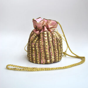 Bombonera clutch rosa
