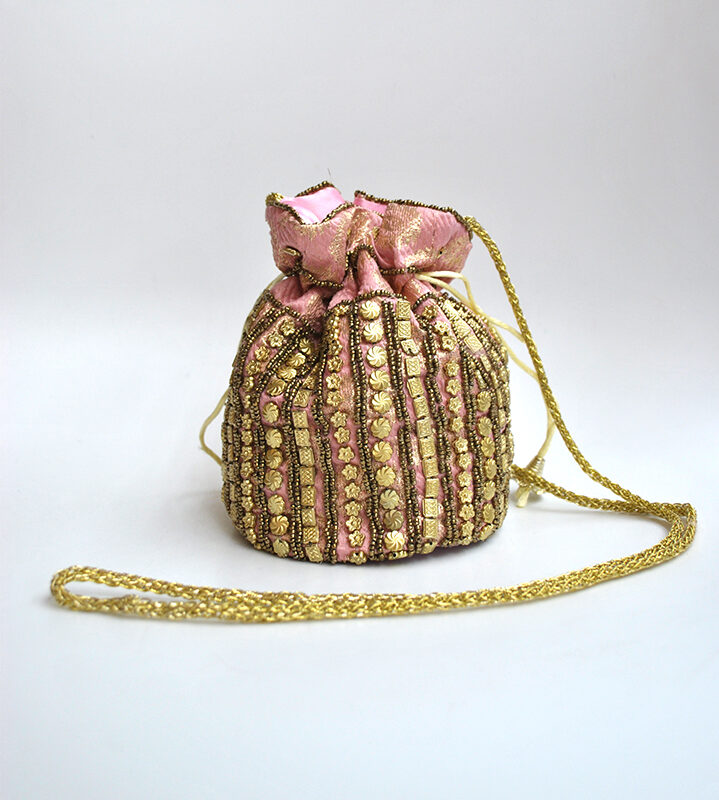 Bombonera clutch rosa