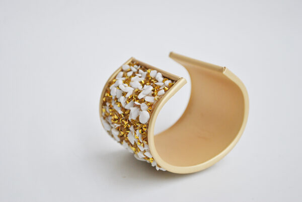 Brazalete pedrería blanca - Imagen 4