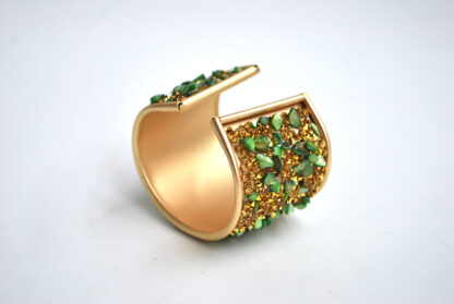 Brazalete pedrería verde - Imagen 4