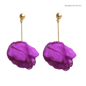 Pendientes bugamvilla pétalos