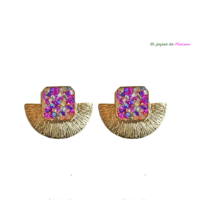 Pendientes piedras multi