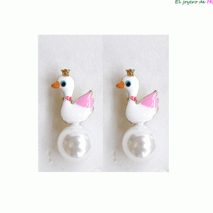 Pendientes acero patos