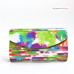 Clutch persiana nácar multicolor