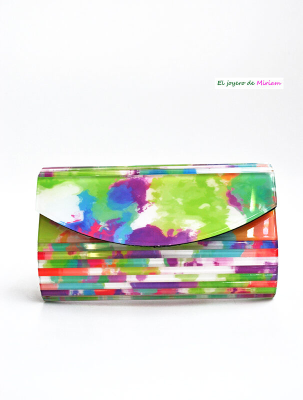 Clutch persiana nácar multicolor