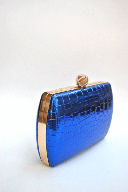 Bolso azul eléctrico metalizado - Imagen 2