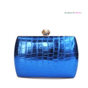 Bolso azul eléctrico metalizado