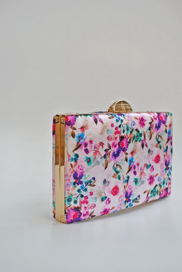 Bolso clutch estampado flores - Imagen 2
