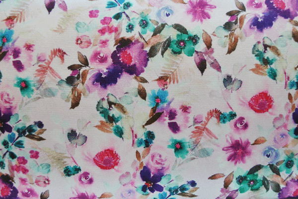 Bolso clutch estampado flores - Imagen 3