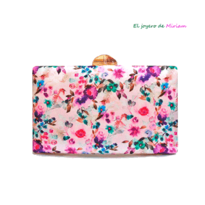 Bolso clutch estampado flores