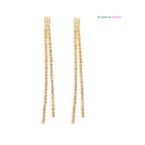 Pendientes dorados cadenitas