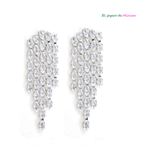 Pendientes largos cristales
