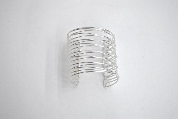 Brazalete plateado tiras - Imagen 4