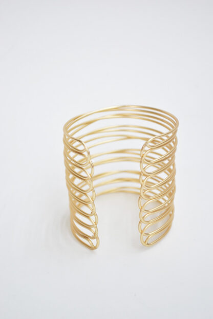 Brazalete dorado tiras - Imagen 2