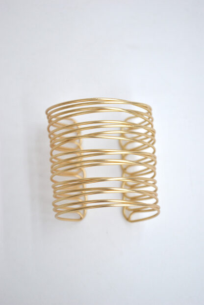 Brazalete dorado tiras - Imagen 4