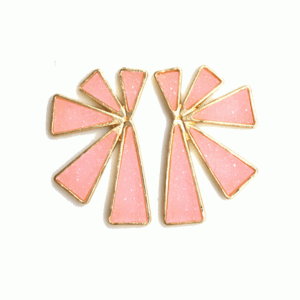 Pendientes rosas piedras