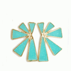 Pendientes aguamarina piedras