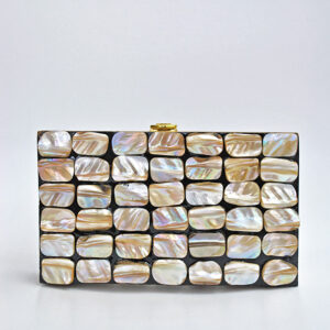 Clutch madera y nácar