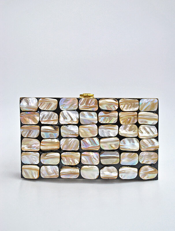 Clutch madera y nácar