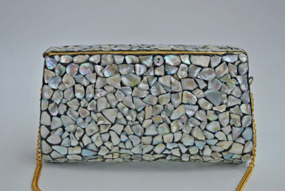 Clutch rígido latón y nácar - Imagen 5