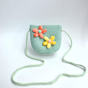 Bolso infantil capazo verde agua
