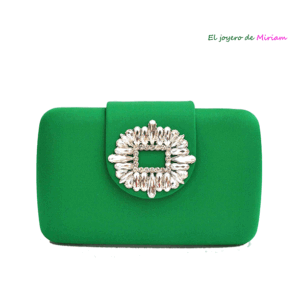 Bolso clutch verde joya