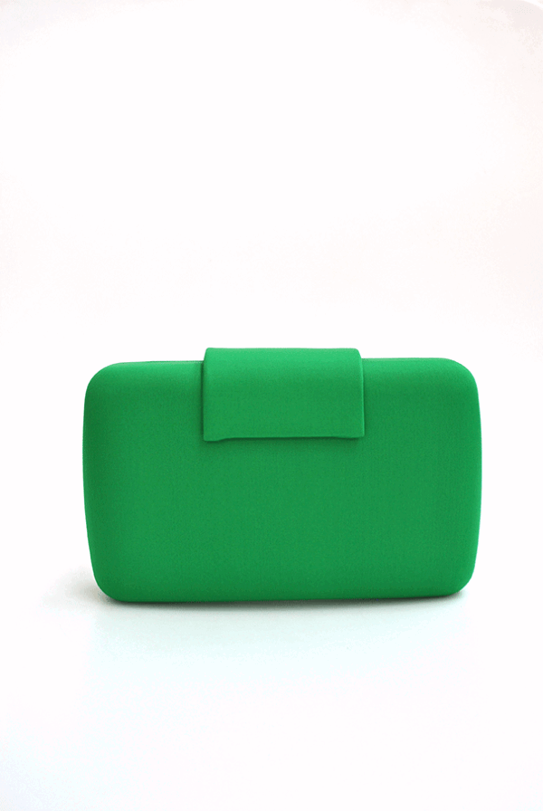 Bolso clutch verde joya - Imagen 3