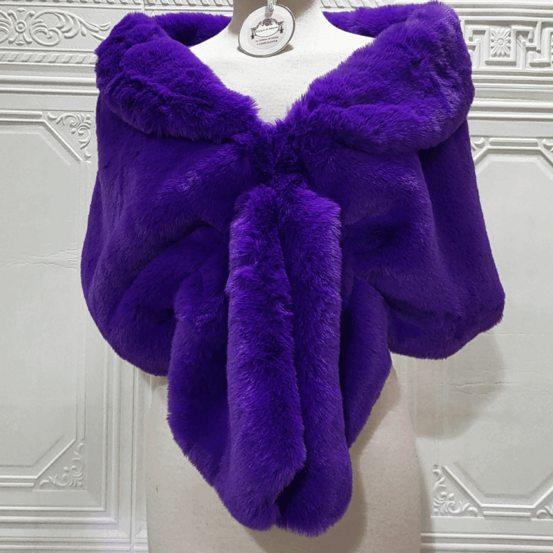 Estola morada pelo sintético