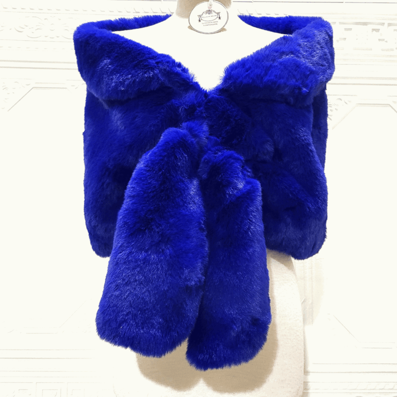 Estola azul klein de pelo