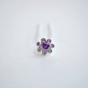 Horquilla lila y plata