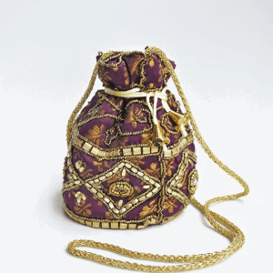 Bolso bombonera berenjena