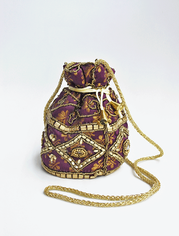 Bolso bombonera berenjena