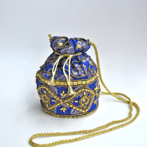 Bolso bombonera azul eléctrica