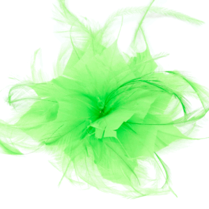 Flor tocado verde pistacho