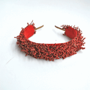 Diadema roja burdeos