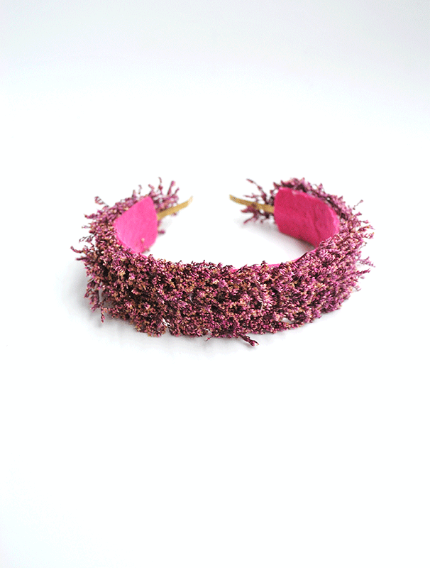 Diadema fucsia preservada