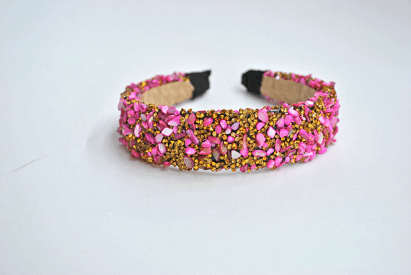 Diadema rosa de fiesta - Imagen 2