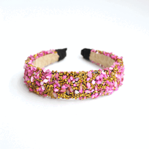 Diadema rosa de fiesta