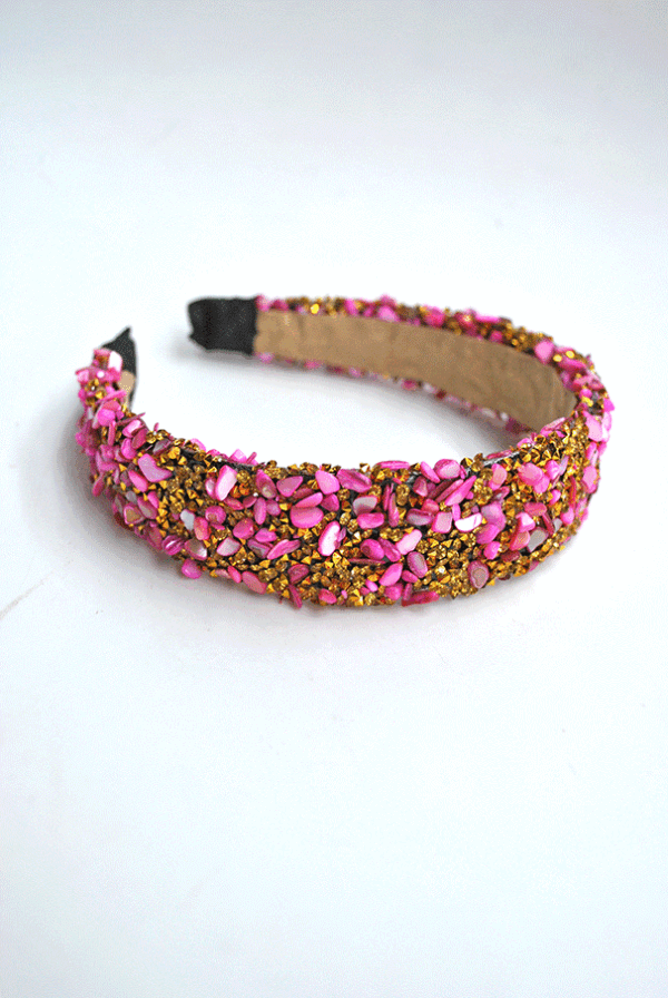 Diadema rosa de fiesta - Imagen 4