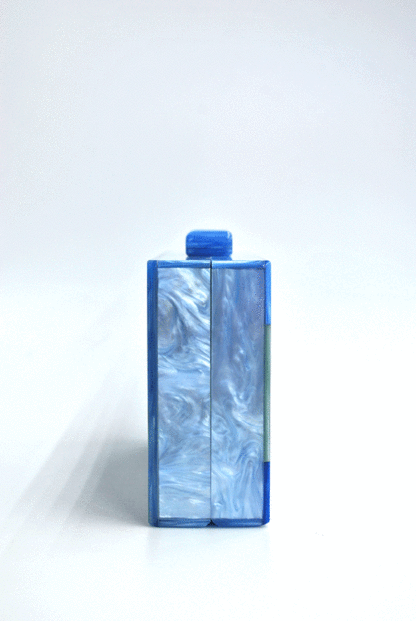 Clutch nácar tonos azules - Imagen 3