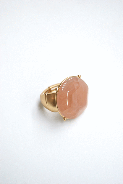 Anillo redondo rosa maquillaje - Imagen 2
