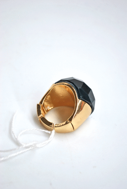 Anillo redondo azul petróleo - Imagen 2