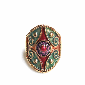 Anillo esmaltes multicolor