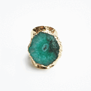 Anillo pulido turquesa