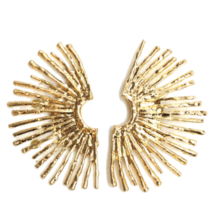 Pendientes dorados irregulares