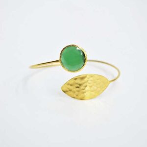 Brazalete cristal verde