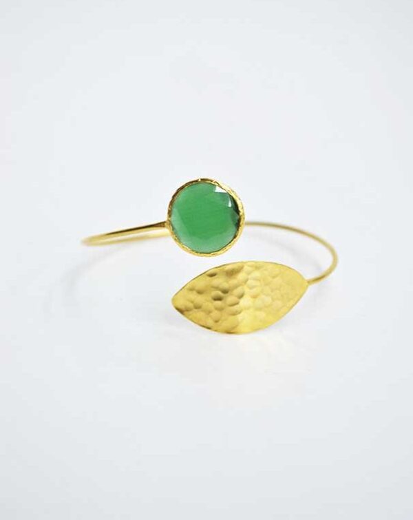 Brazalete cristal verde