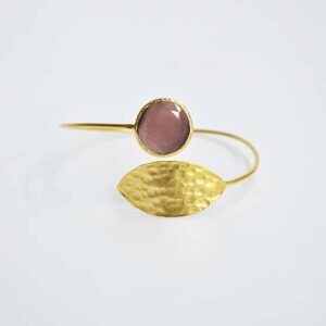 Brazalete cristal marrón