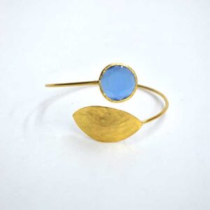 Brazalete cristal azul