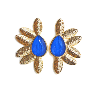 Pendientes azules eléctricos